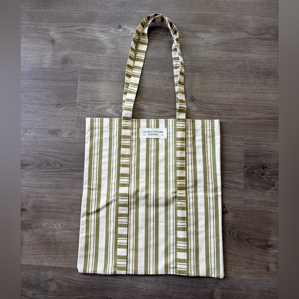 NEW Sezane Striped Tote Bag